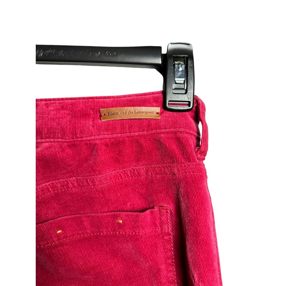 Anthropologie Pilcro High-Rise Skinny Corduroy Jeans Womens 28 dark pink - Picture 6 of 10